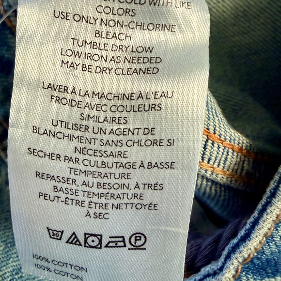 Free People Moxie Low Slung Pull on Barrel Jeans in paint splatter. Size 25 - Picture 6 of 7